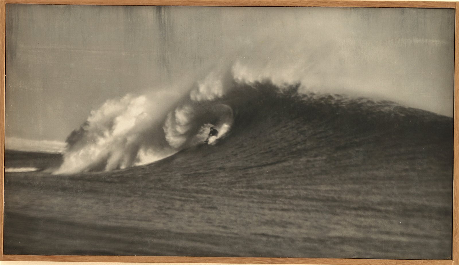Le rideau blanc — œuvre photographique sur bois